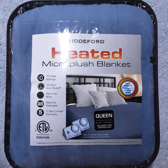 Biddeford Bedding New Queen Biddeford Heated Blanket Poshmark